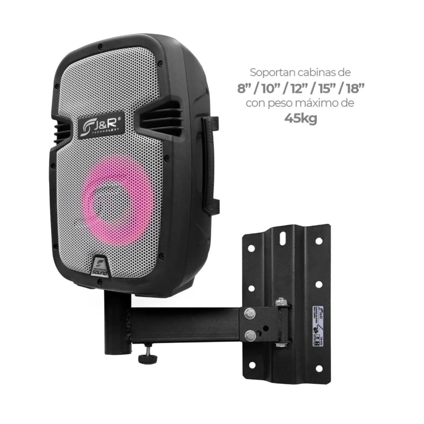 Brazo Soporte Base Para Cabina De 8pulgadas Mastil 3.5 45kg