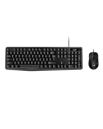 Teclado Y Mouse Genius Km170 Kit Para Pc Usb Multimedia Mouse Negro Teclado Negro