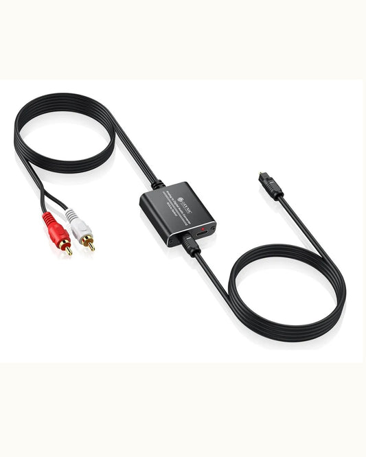 Adaptador Convertidor Audio Analogo A Digital / Rca A Optico