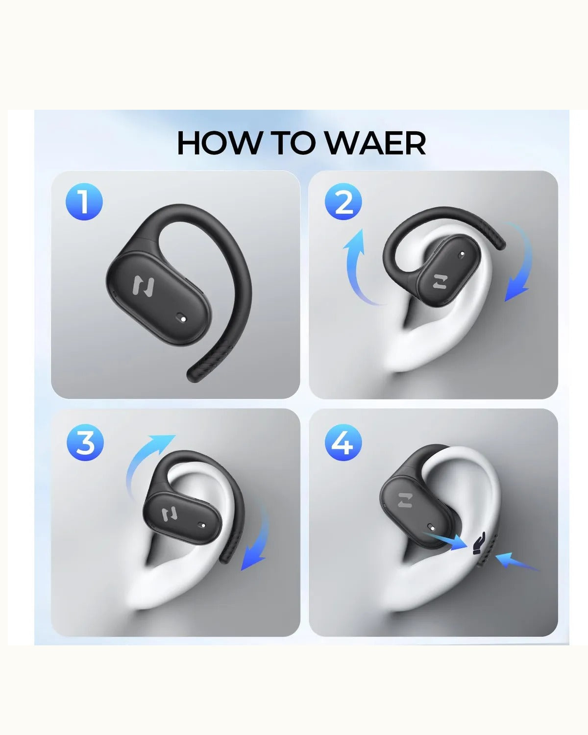 Audifonos Open Ear Inalambricos Conduccion Aerea Havit | 64h