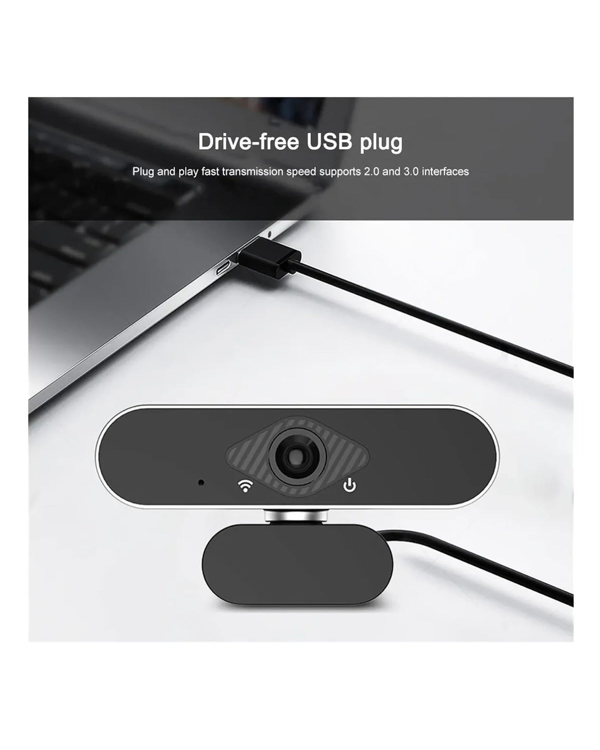 Camara Webcam 2k 2048x1080p Usb Con Mic Videoconferencia K32