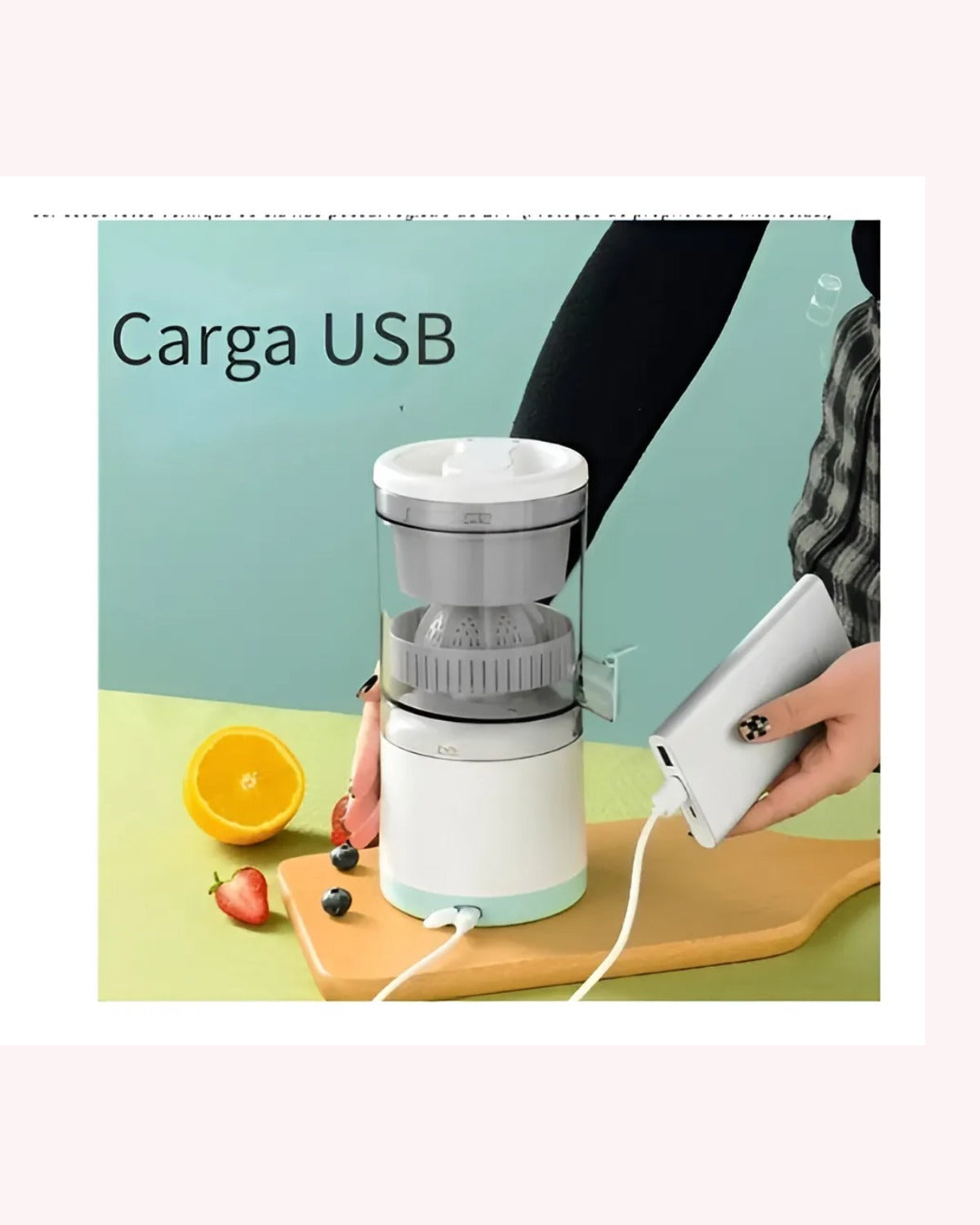 Exprimidor Automático De Frutas | Jugo Recargable