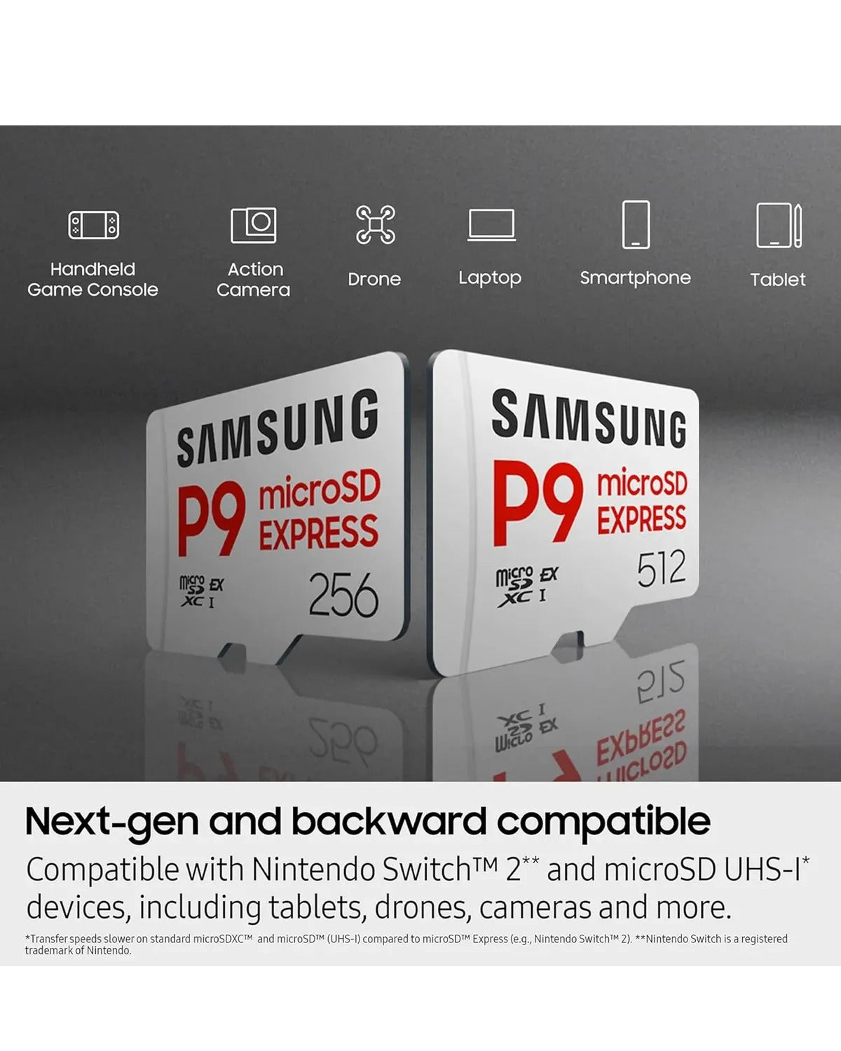 Tarjeta Micro Sdxc 256gb Samsung P9 Para Consolas N.switch 2