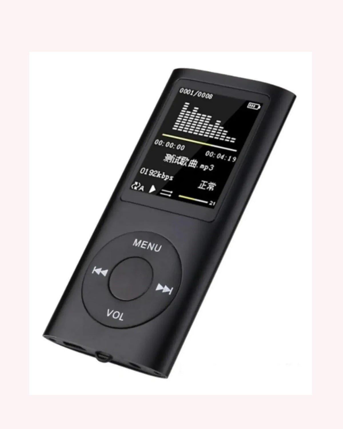 Reproductor MP3 MP4 Andowl Qpod5 1.8” con Radio FM y Pantalla LCD