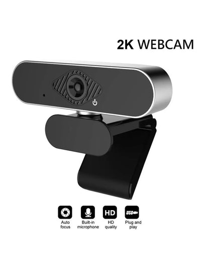 Camara Webcam 2k 2048x1080p Usb Con Mic Videoconferencia K32