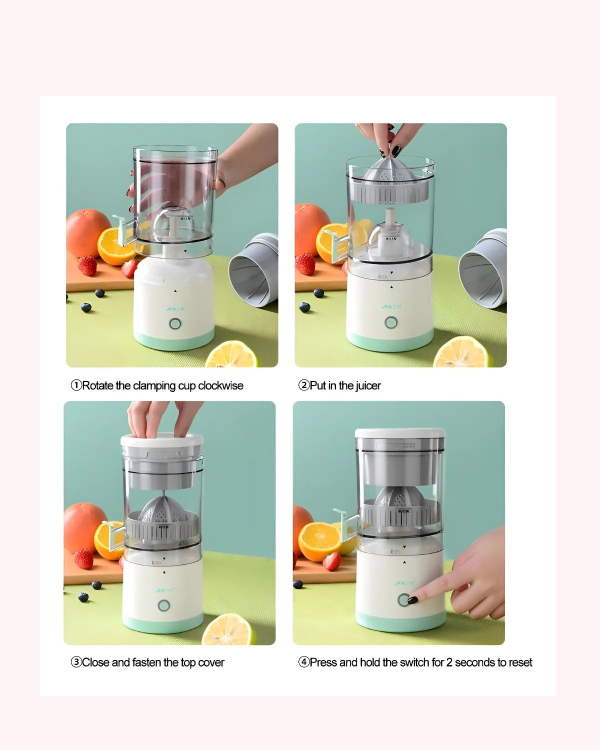 Exprimidor Automático De Frutas | Jugo Recargable