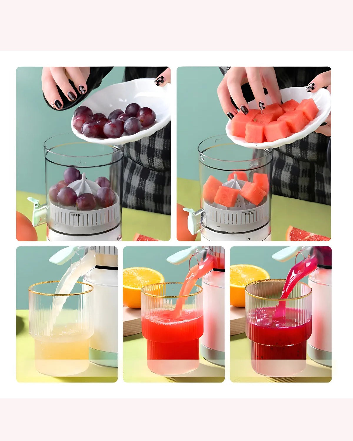 Exprimidor Automático De Frutas | Jugo Recargable