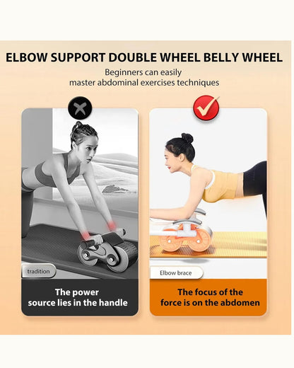 Rueda Para Abdominales Espalda Glúteos Y Pecho Con Contador