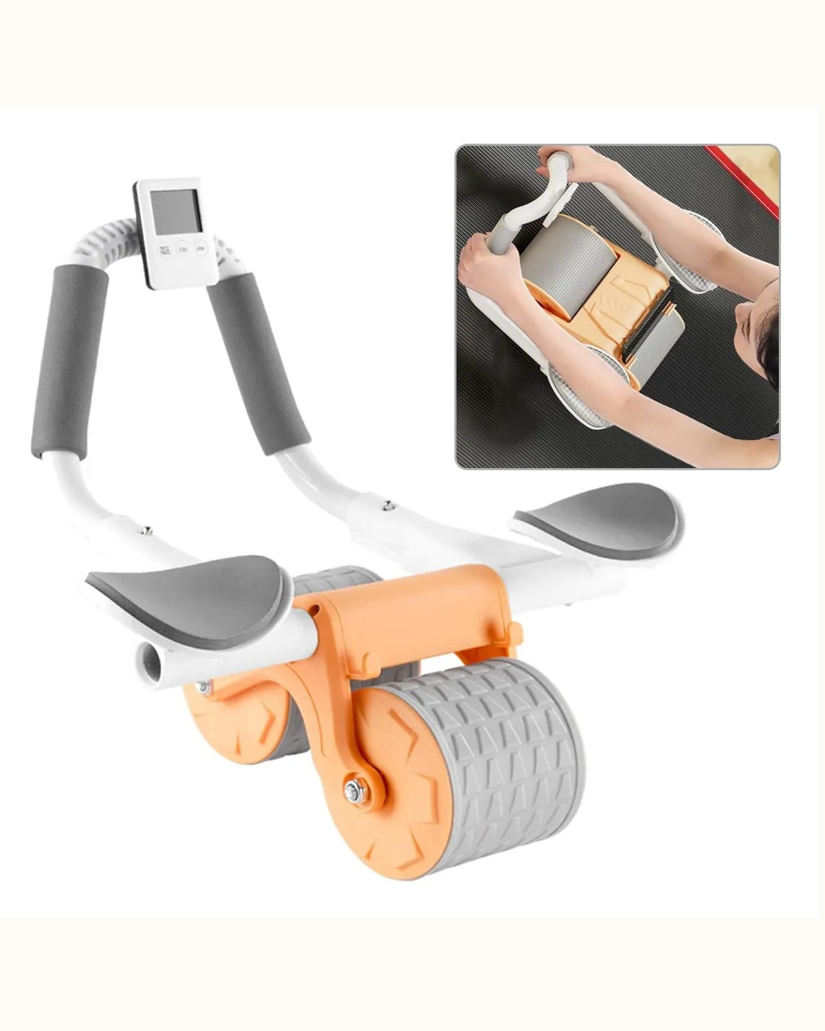 Rueda Para Abdominales Espalda Glúteos Y Pecho Con Contador