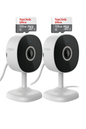 Pack 2 Camaras Nexxt Wifi + 2 Micro Sd 128gb Vision Nocturna