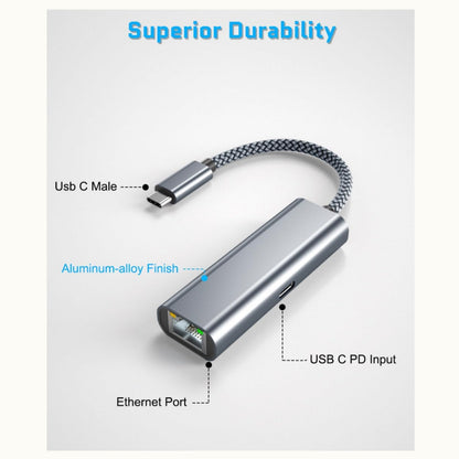 Adaptador Conversor Tipoc A Red Rj45 Gb Tipoc Carga Pd