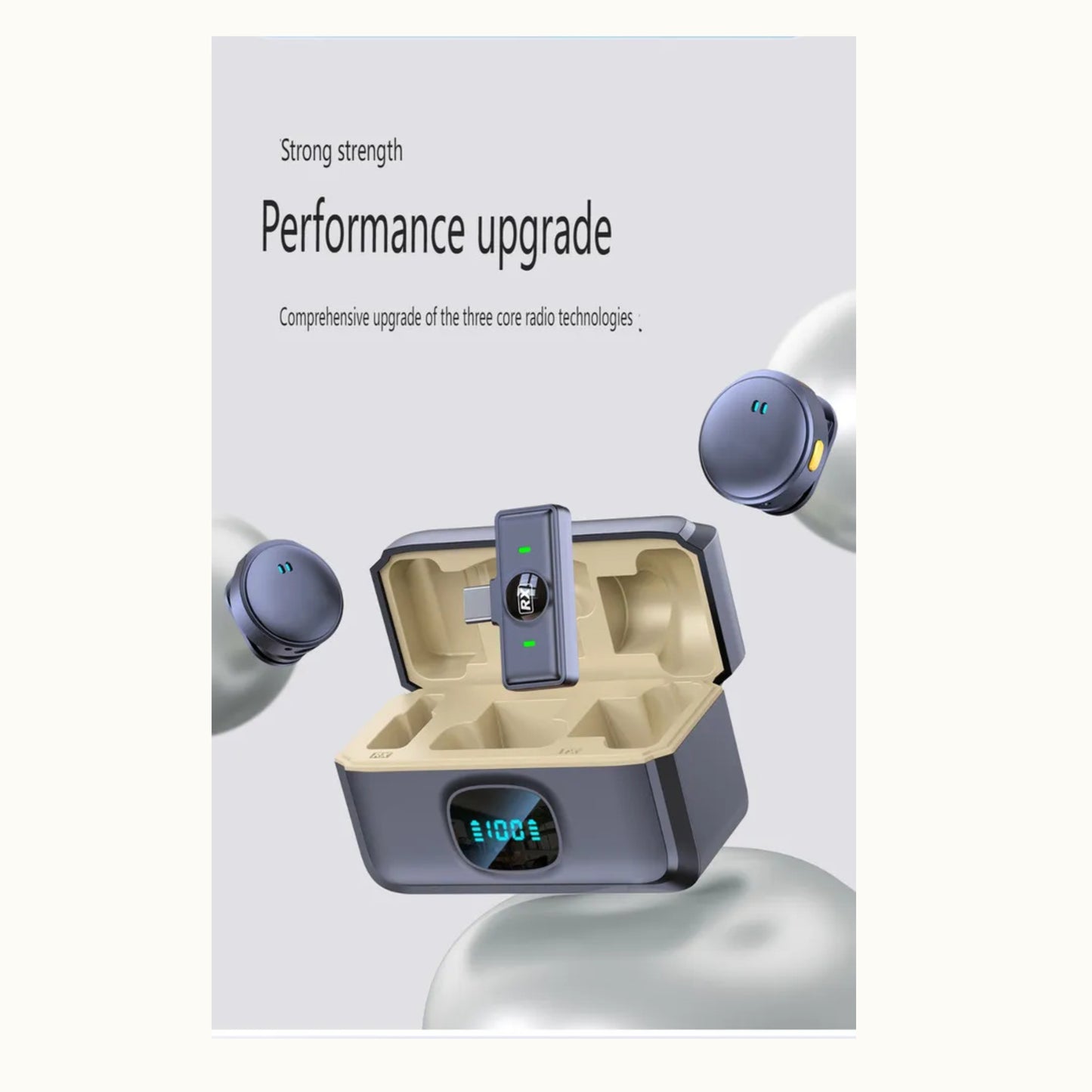 Microfono Solapa Inalámbrico Recargable Doblej5 iPhone Andro