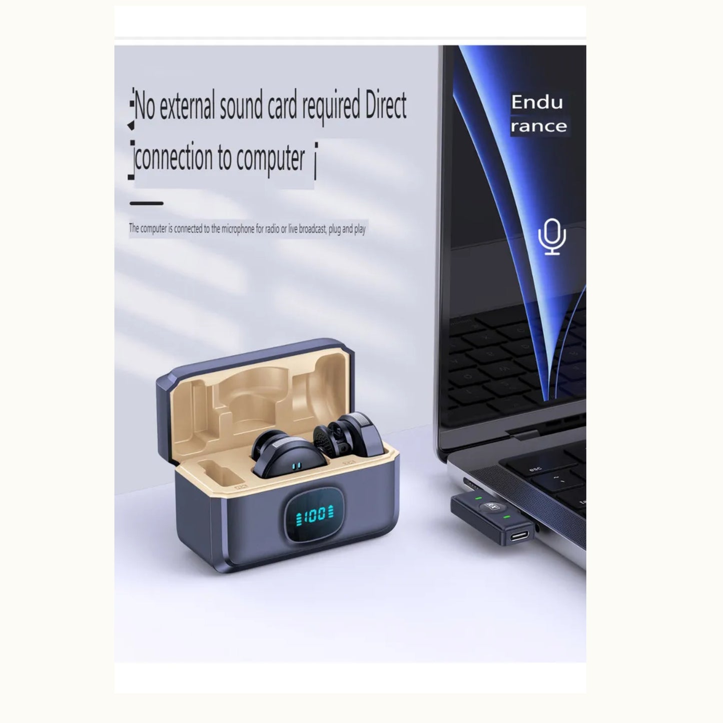 Microfono Solapa Inalámbrico Recargable Doblej5 iPhone Andro