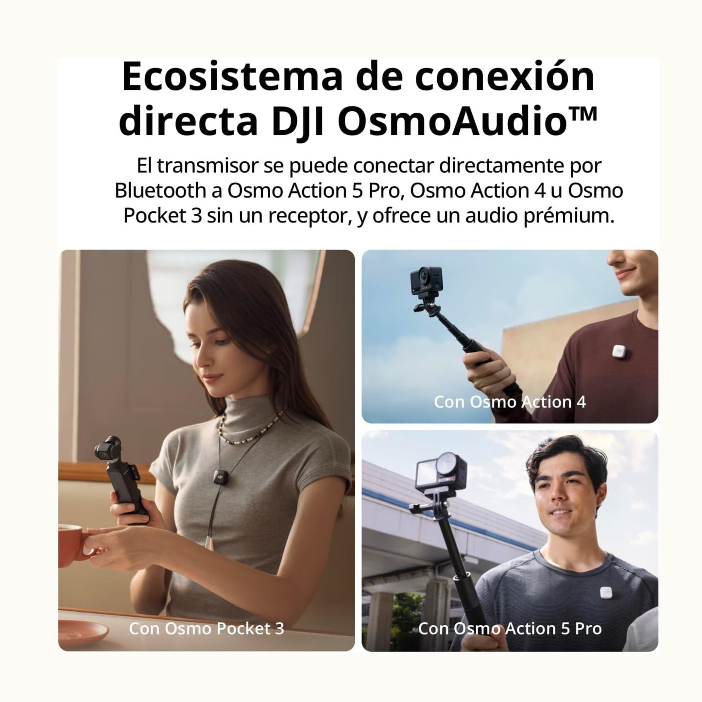 Dji Mic Mini (1 Tx + 1 Rx) Audio Profesional Y Compacto