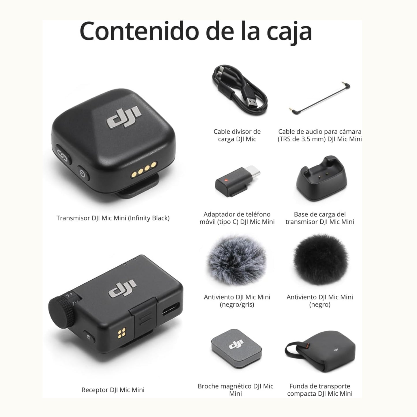 Dji Mic Mini (1 Tx + 1 Rx) Audio Profesional Y Compacto