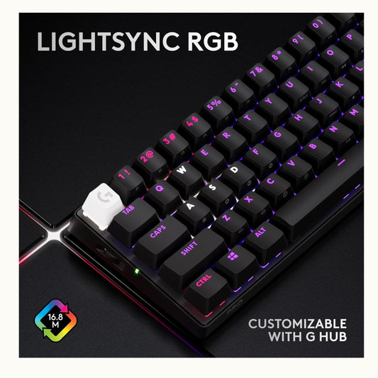Teclado Inalámbrico Logitech G Pro X 60 Lightspeed Negro