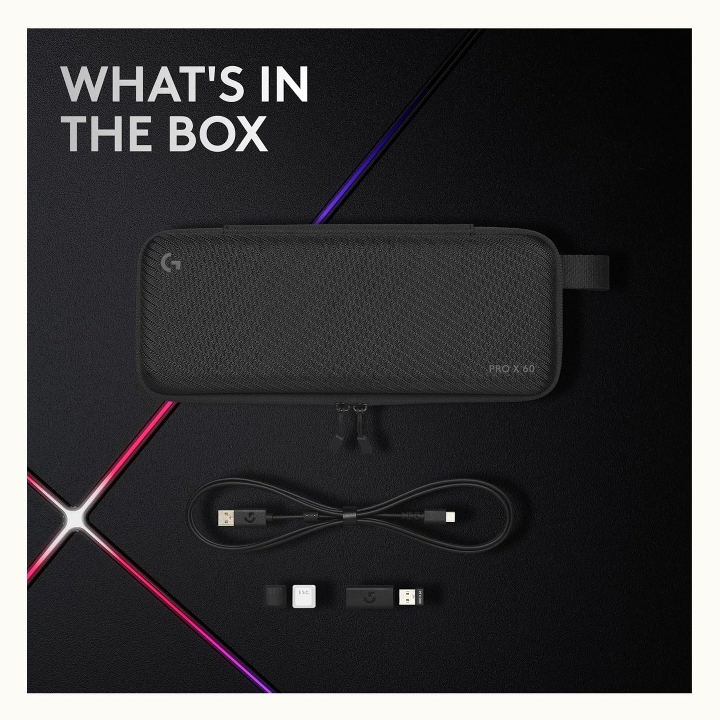 Teclado Inalámbrico Logitech G Pro X 60 Lightspeed Negro