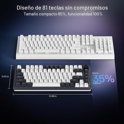 TECLADO GAMER REDRAGON UCAL PRO K673RGB-PRO INALAMBRICO