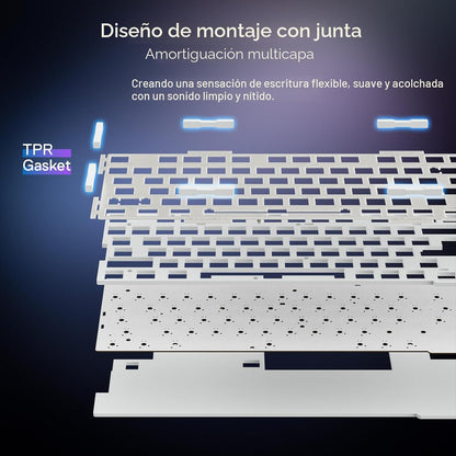TECLADO GAMER REDRAGON UCAL PRO K673RGB-PRO INALAMBRICO