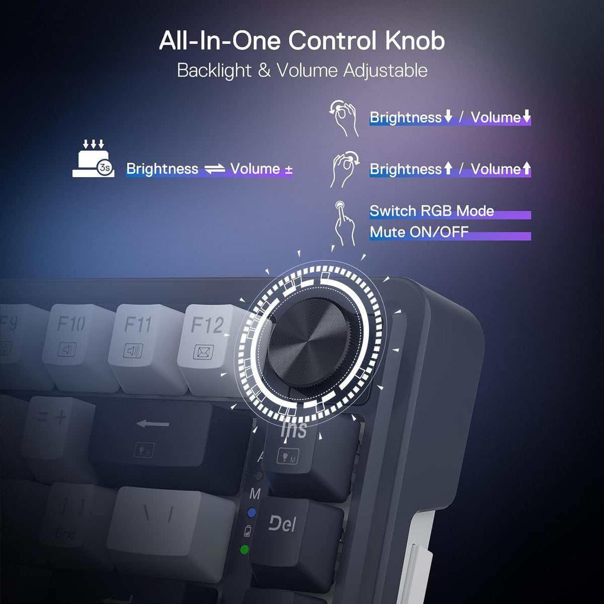 TECLADO GAMER REDRAGON UCAL PRO K673RGB-PRO INALAMBRICO