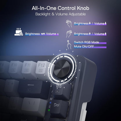 TECLADO GAMER REDRAGON UCAL PRO K673RGB-PRO INALAMBRICO