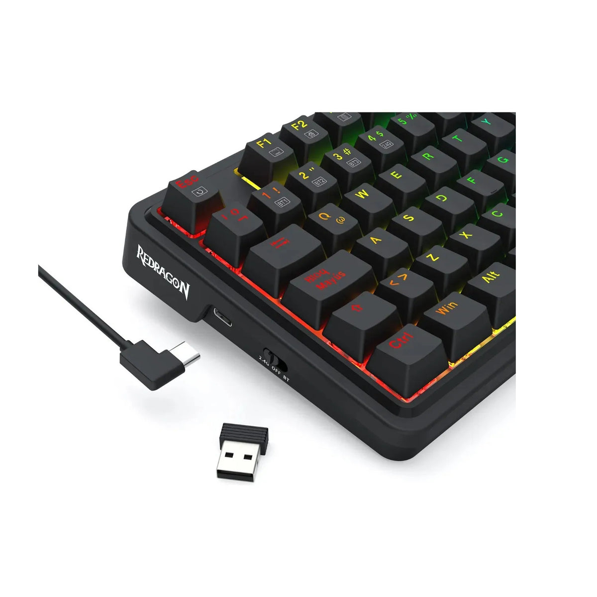 TECLADO GAMER REDRAGON UCAL PRO K673RGB-PRO INALAMBRICO