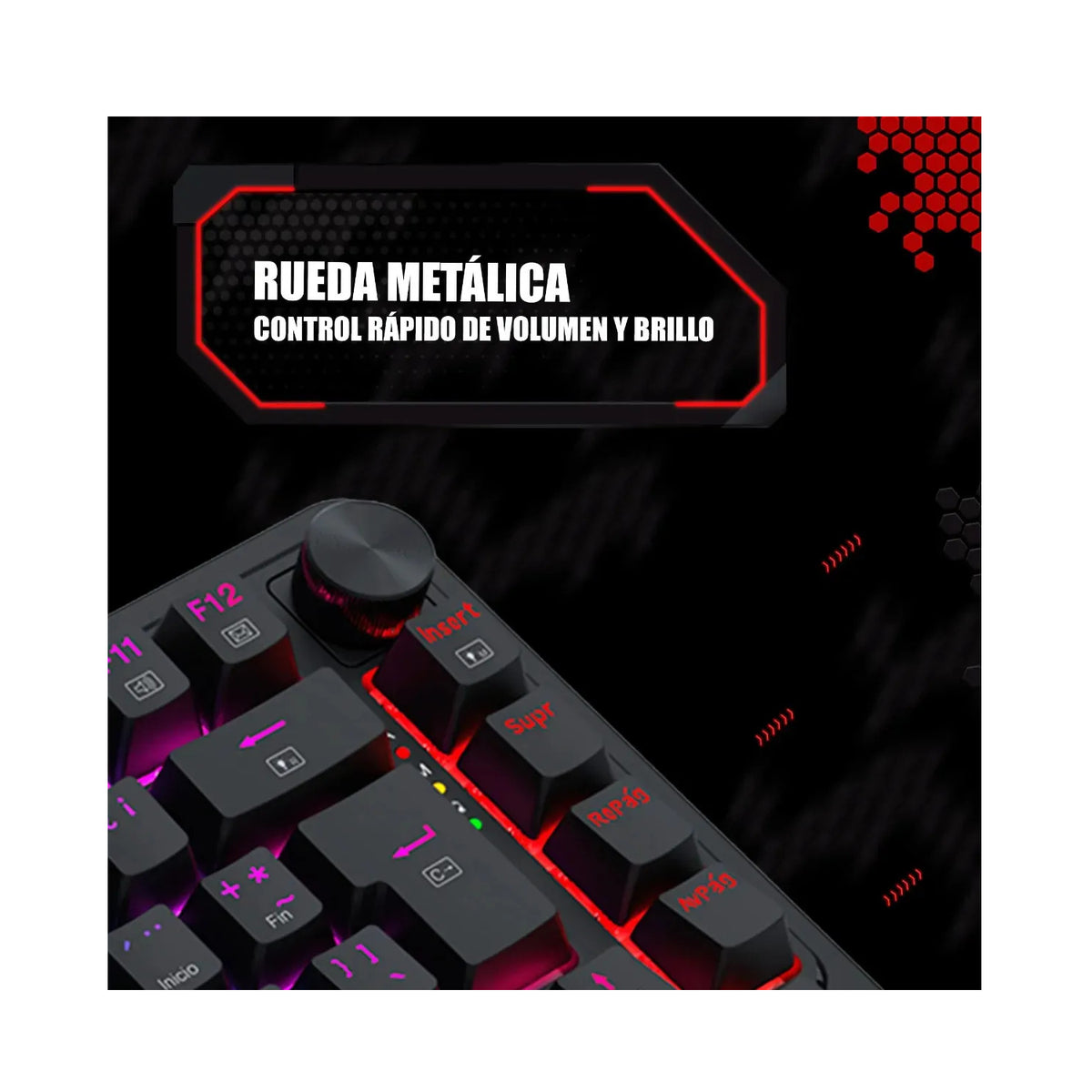 TECLADO GAMER REDRAGON UCAL PRO K673RGB-PRO INALAMBRICO