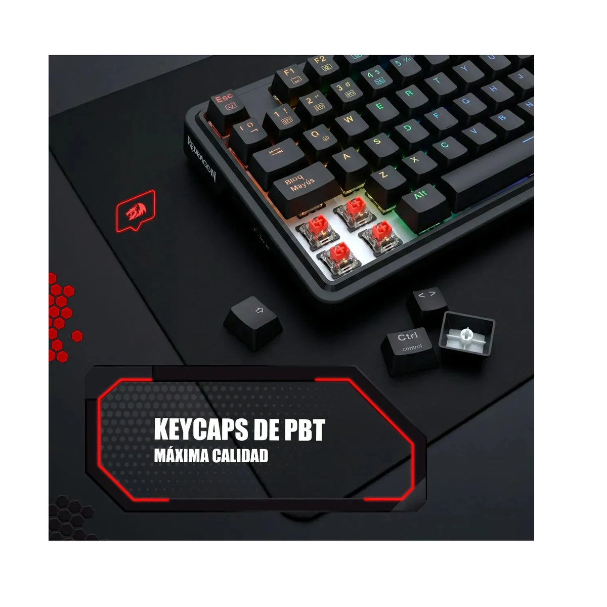 TECLADO GAMER REDRAGON UCAL PRO K673RGB-PRO INALAMBRICO