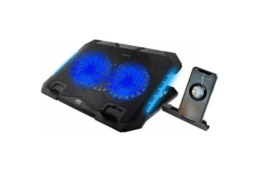 Base Refrigerante Gamer Led 2 Cooler / Soporte Para Portatil