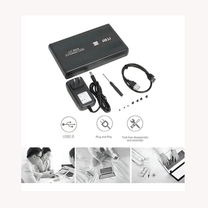 Caja Aluminio Para Disco Duro Externo 3.5 Usb 2.0 Hdd Ssd