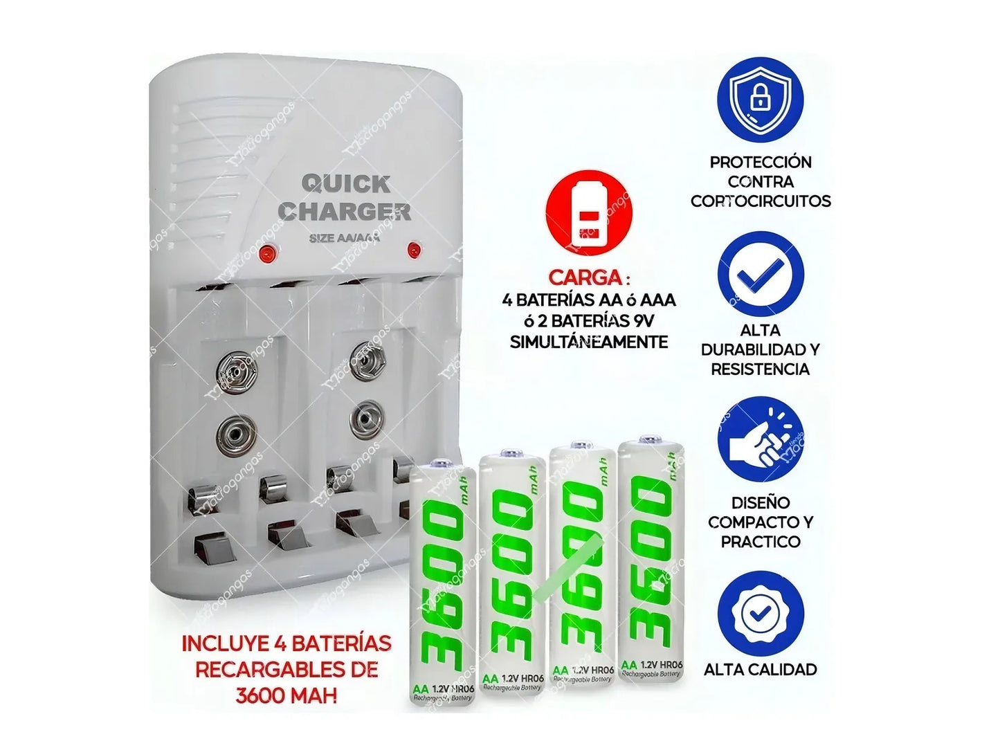 Cargador De Pila Genérica 3600mah B801 - Entrada