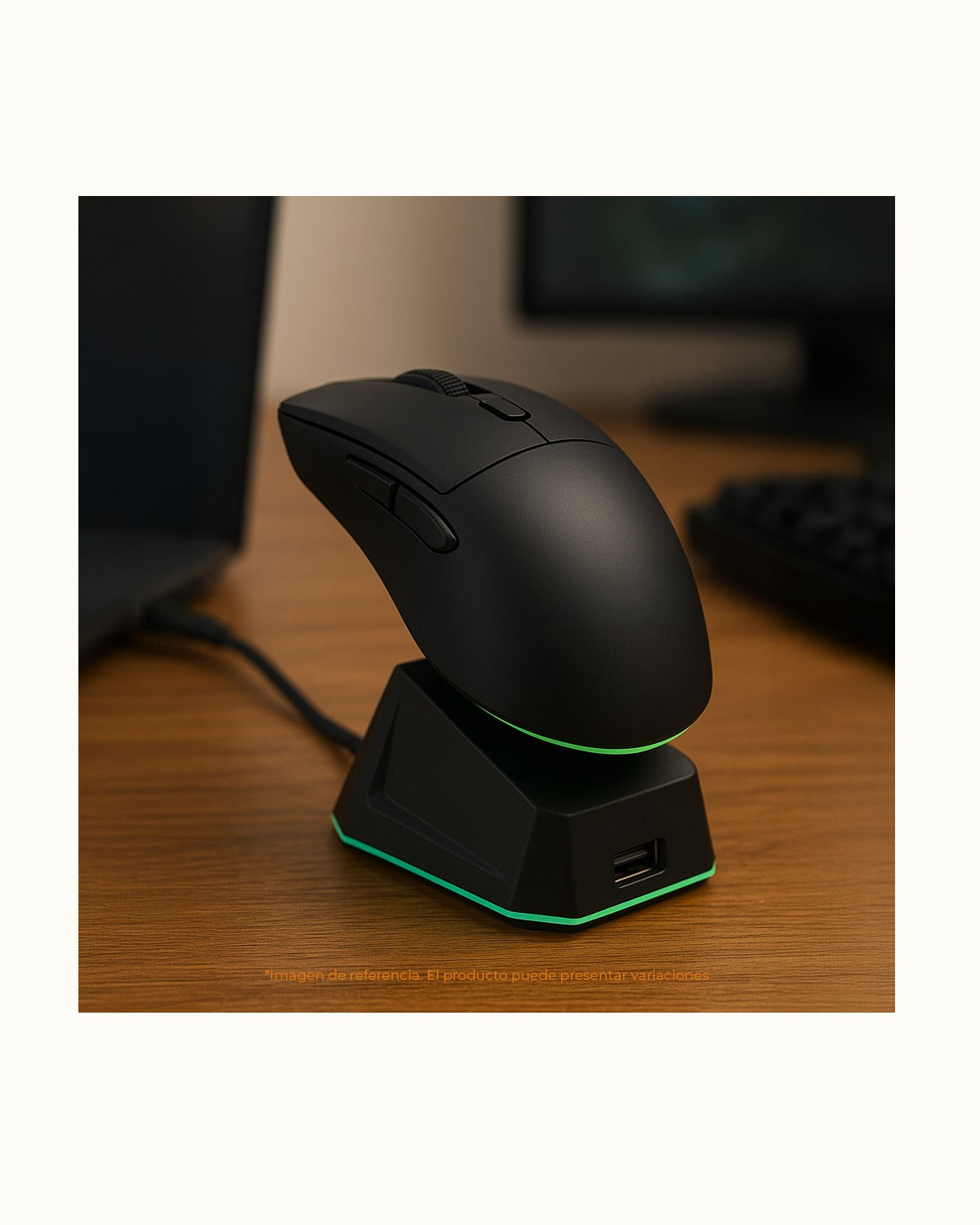 Mouse Ratón Gamer Inalámbrico 2.4hz 2 Bt + Base Gm10335