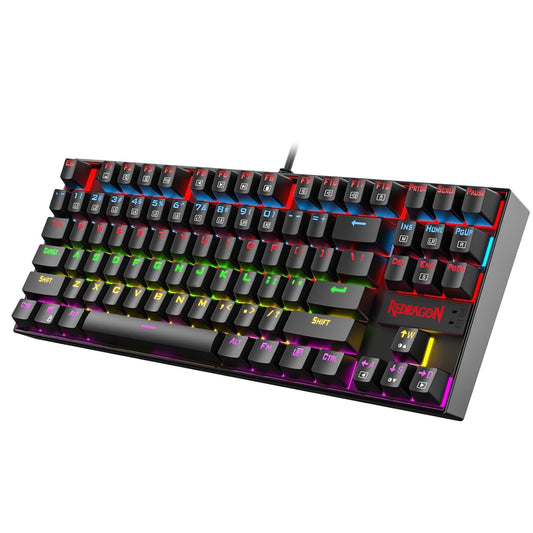 Teclado Mecanico Gamer 80% Tkl Rainbow Redragon Kumara K552