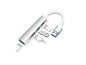 Hub Multipuerto Usb 3.0 4 En 1 Metalico Slim Jaltech Lh-021