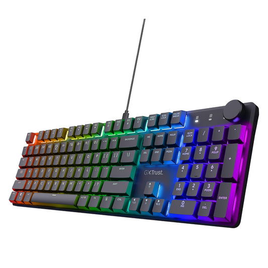 Teclado Mecanico Rgb Al 100% Roller Programable Trust Torix