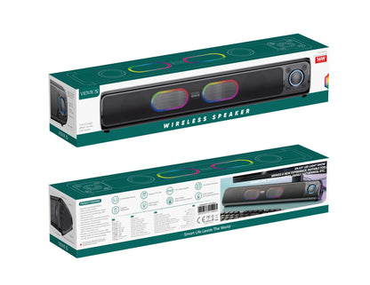 Parlante Barra De Sonido Inalambrico Bluetooth Rgb Vidvie 01