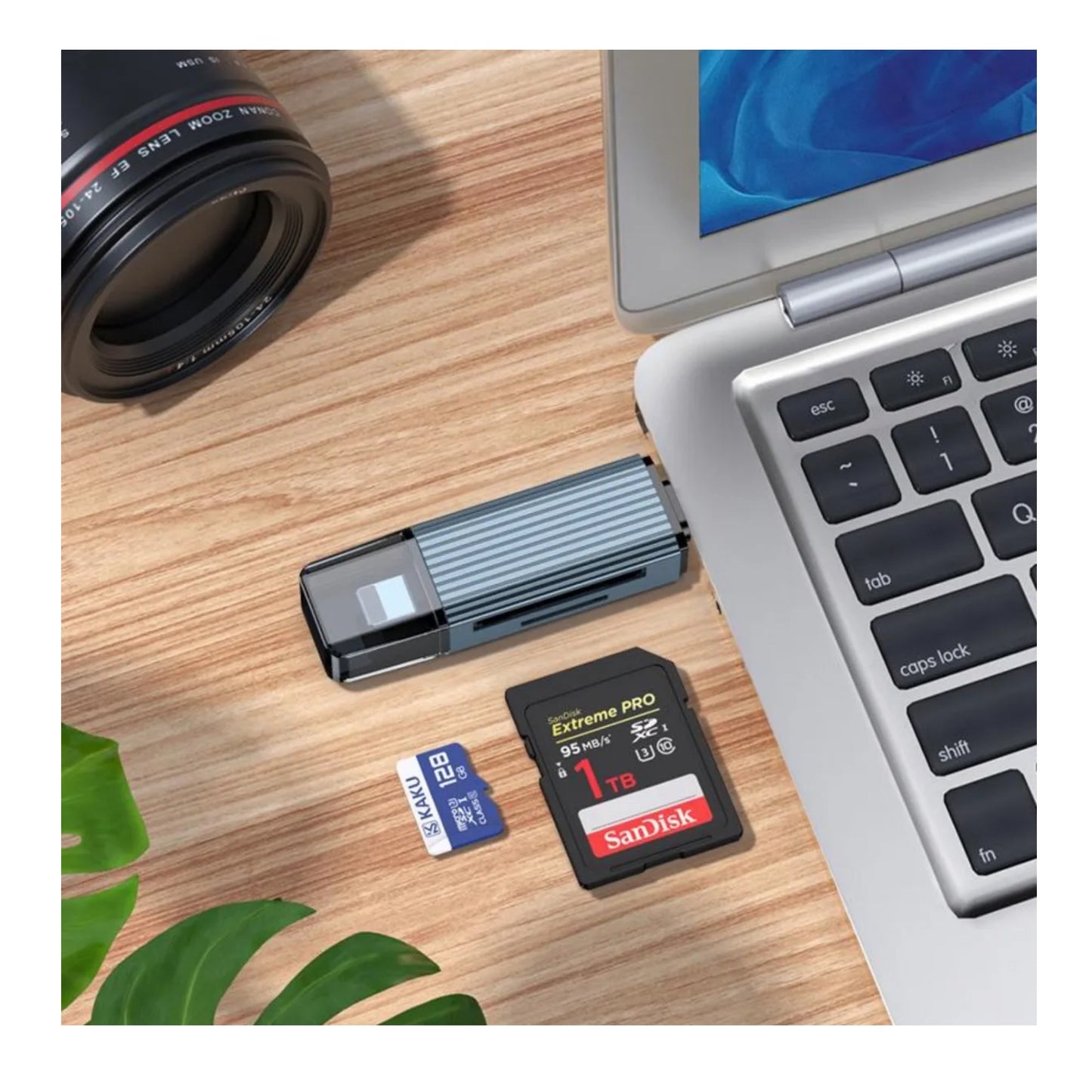 Lector De Tarjetas Sd Micro Sd Usb Tipo C Light Kakusiga K14