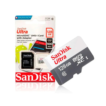 Tarjeta De Memoria Sandisk Ultra Con Adaptador Sd 128gb