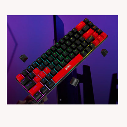Teclado Mecanico Gamer 65% Switch Rojo Jedel Kl-141 68 Tecla