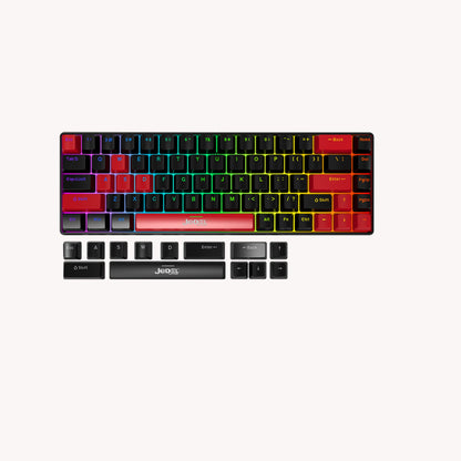 Teclado Mecanico Gamer 65% Switch Rojo Jedel Kl-141 68 Tecla