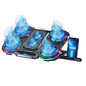 Base Gamer Refrigerante 6 Ventiladores Con Soporte Para Celu