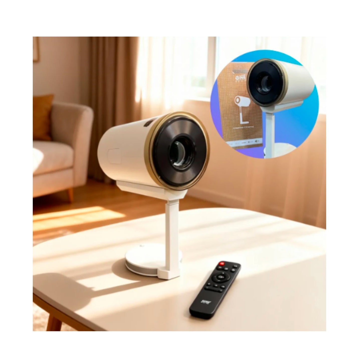 Proyector Video Bean 1280 X 720p One Tech T700 Lic Netflix