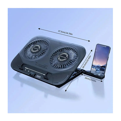 Base Soporte Refrigerante Portatil Rgb Jyr022 Placa De Cobre