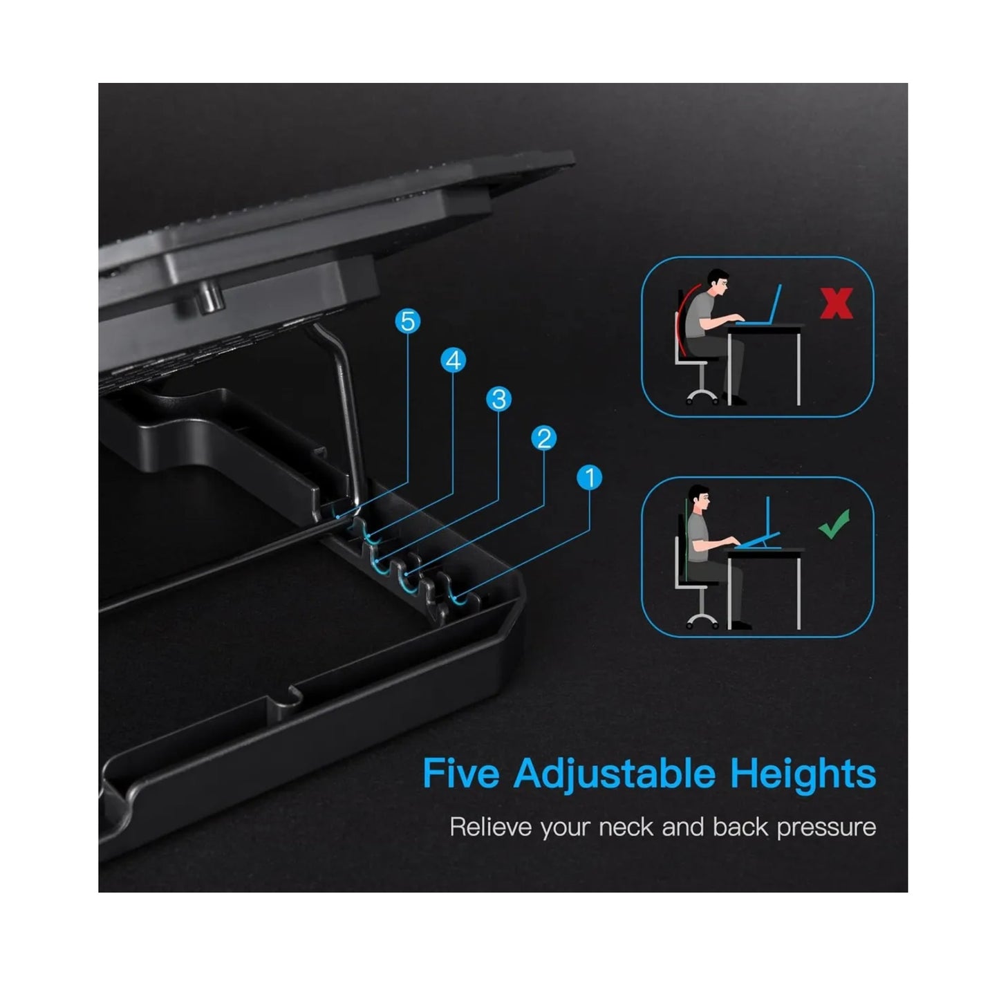 Base Soporte Refrigerante Portatil 6 Fans 17in Gamer Jyr 021