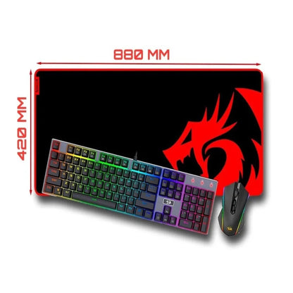 Mouse Pad Gamer Redragon Kunlun P006 De Goma 42cmx88cmx4mm
