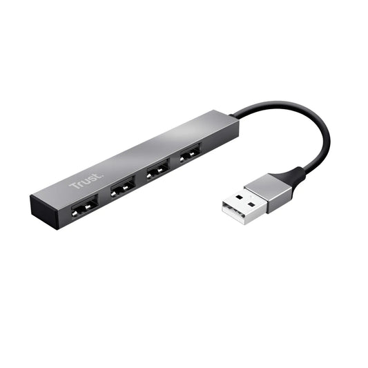 Hub Multipuerto Zapatilla Slim Usb 3.0 4 Puertos Trust Halyx