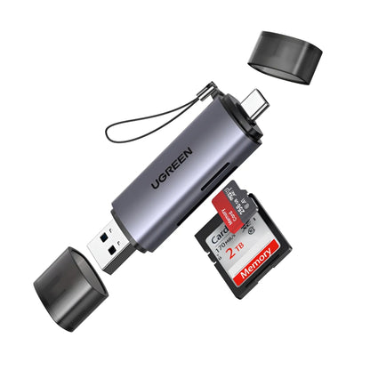 Lector De Tarjetas Sd Micro Sd Usb Tipo C Ugreen 3.0 5gbps