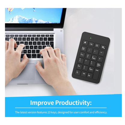 Teclado Numerico Inalambrico 23 Teclas Usb Mikuso Kb-w047