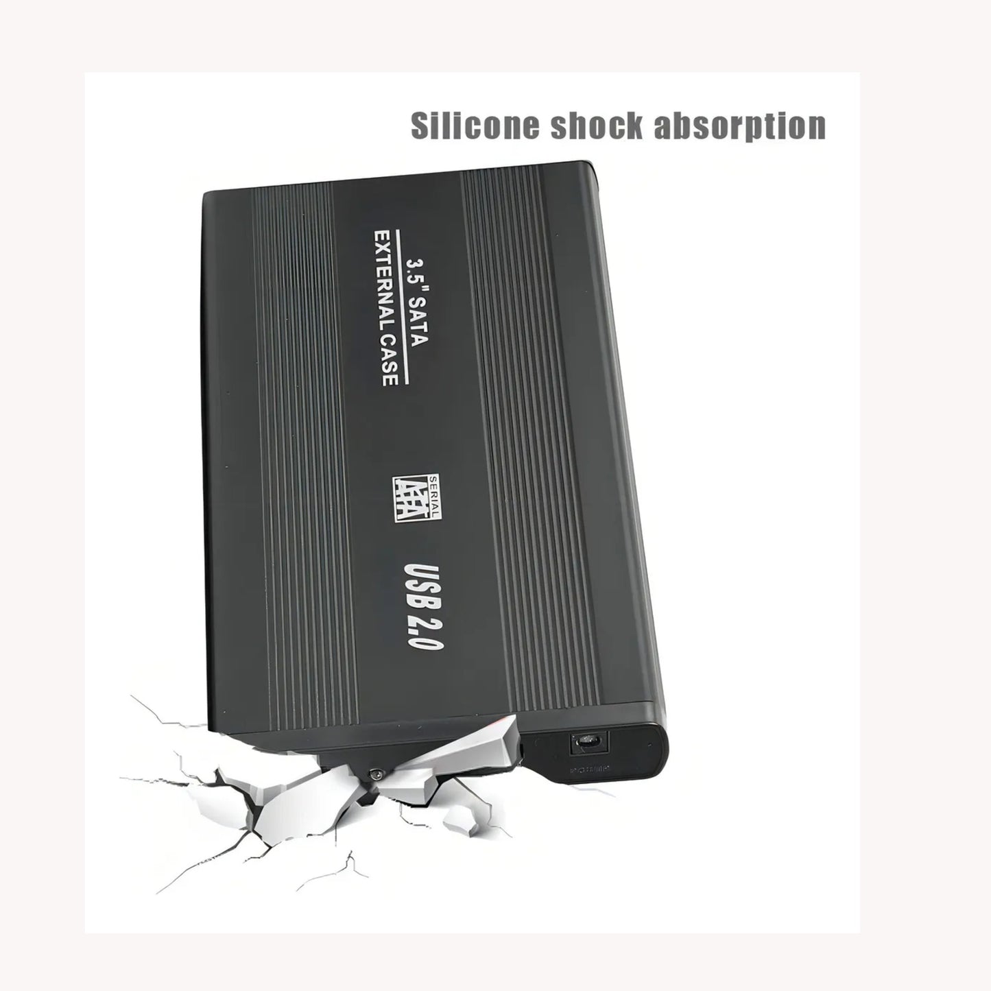 Caja Aluminio Para Disco Duro Externo 3.5 Usb 2.0 Hdd Ssd