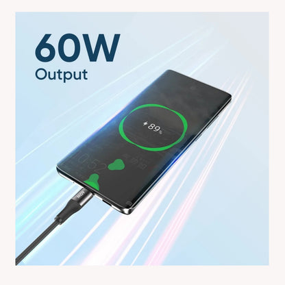 Cable Usb Tipo C A Usb Tipo C 2m 60w 200cm Vidvie Cb4038